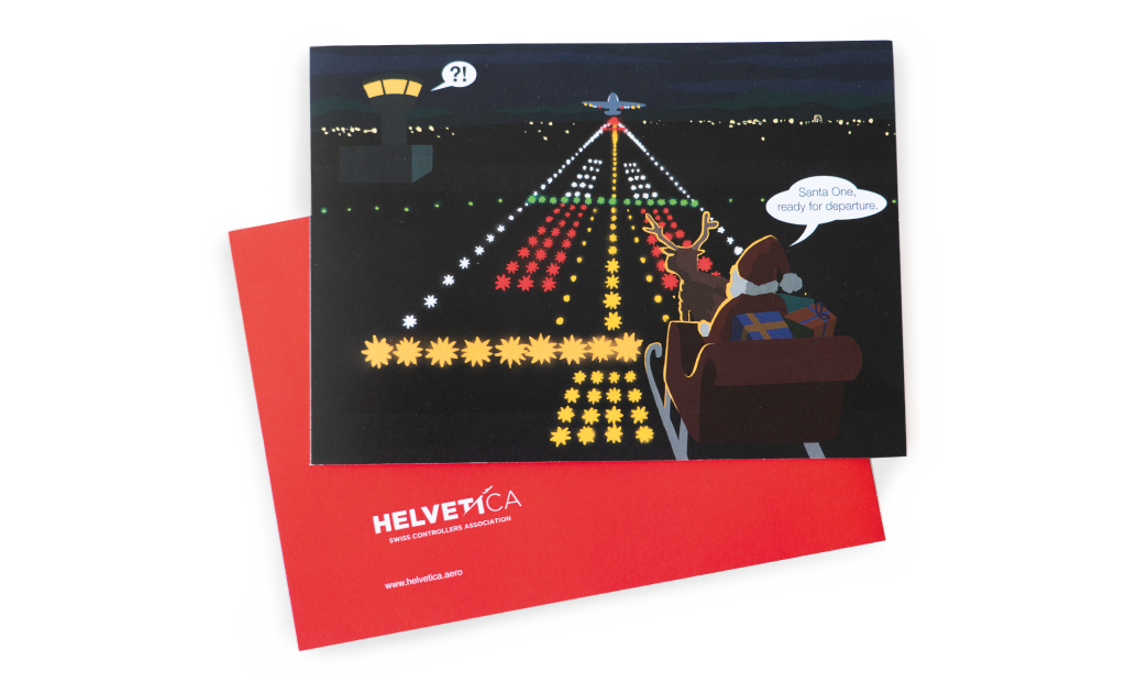 Helvetica Weihnachtskarte Bild4 - Silja Schulthess Grafik und Illustration