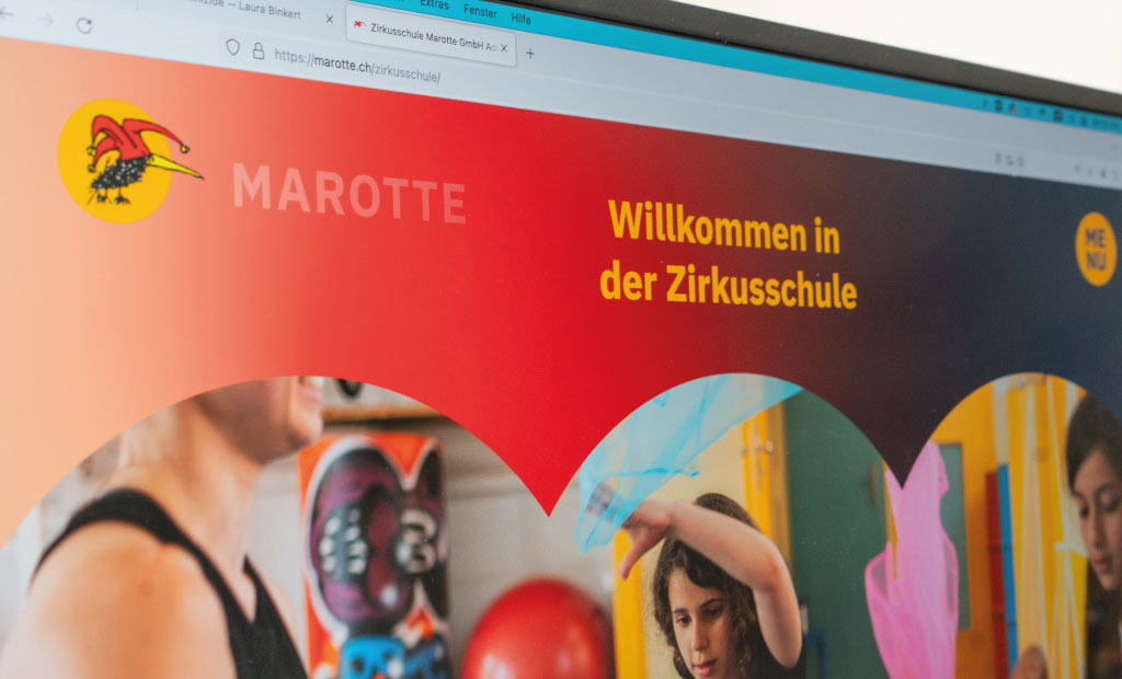 Zirkusschule Webseite Illustrationen